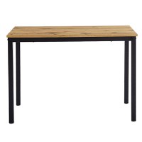 Masa dining Witte, Pako World, MDF, Sonoma cu picioare negre, 110x70x76 cm - 5