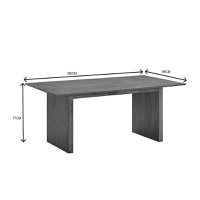 Masa Eleganza Nuc 180x99x75.8 cm - 3