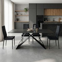 Masa, Mapele, Negru, 180x90x75 cm - 2