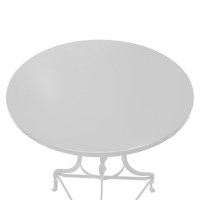 Masa Noah metal alb D70x72cm - 2