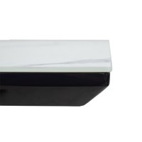 Masa Palan Extensibila Negru - Alb Gri 200x80x77 cm - 7