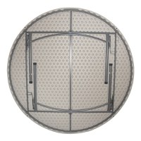 Masa pliabila Comfort, Pako World, Valiza Alba, 180x180x74 cm - 2