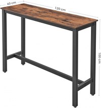 Masa tip Bar Vasagle, 120x40x100cm - 7
