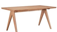 Masa Winslow rubberwood, culoarea nuc deschis 160x85x75cm