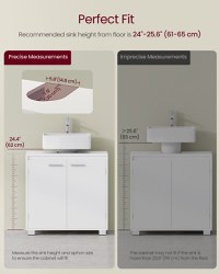 Masca lavoar V2 Vasagle Alb 60x30x60 cm - 7