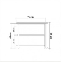Masuta Auxiliara Melin Atlantic Pine-Negru - 10