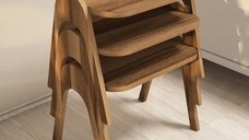 Masuta Auxiliara Paris - Walnut