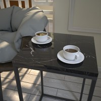 Masuta Auxiliara Pure Negru-Alb - 3