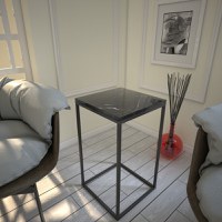 Masuta Auxiliara Pure Negru-Alb - 4