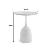 Masuta de cafea Agrile metal negru 50x50x60 cm - 4