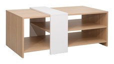 Masuta de cafea Cozeto Alb 100x53x41.5 cm