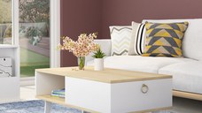 Masuta de Cafea Delux - Sapphire, Alb