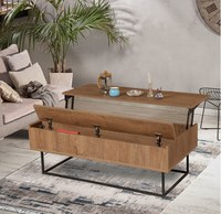 Masuta de Cafea Extensibila Est Walnut-Negru - 2