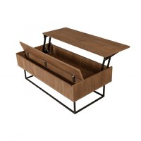 Masuta de Cafea Extensibila Est Walnut-Negru - 6