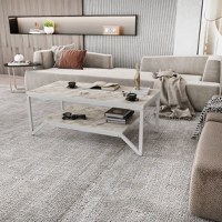 Masuta de Cafea Flora - Alb - 2