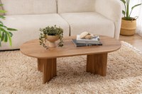Masuta de cafea Oval Galben - 1