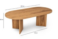 Masuta de cafea Oval Galben - 11