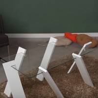 Masuta de Cafea Roman Maxi - Shiny Alb - 2