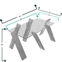 Masuta de Cafea Roman Maxi - Shiny Alb - 4