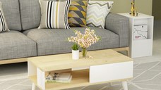 Masuta de Cafea Seul - Sapphire, Alb