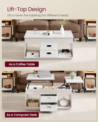 Masuta de cafea Vasagle Bej 100x50x48.5 cm - 3