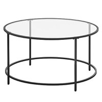 Masuta de cafea, Vasagle, Negru, 84x84x45.5 cm - 2