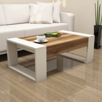 Masuta de Cafea Venüs - Walnut, Crem - 1