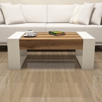 Masuta de Cafea Venüs - Walnut, Crem - 2