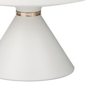 Masuta laterala Coozlin piatra sinterizata metal alb 70x70x40 cm - 3