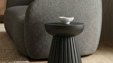 Măsuță laterală Nemira, Negru, 30x30x35 cm - Eleganță modernă