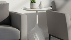 Masuta laterala Waini Crem 39x39x60 cm