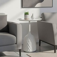 Masuta laterala Waini Crem 39x39x60 cm - 1