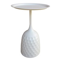 Masuta laterala Waini Crem 39x39x60 cm - 2