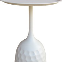 Masuta laterala Waini Crem 39x39x60 cm - 3