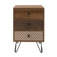 Noptiera Boho Walnut 40x40x59 cm - 4