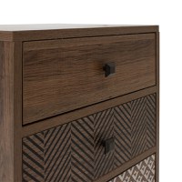 Noptiera Boho Walnut 40x40x59 cm - 6