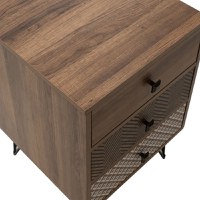 Noptiera Boho Walnut 40x40x59 cm - 8