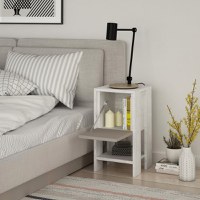 Noptiera Ema Alb-Light Mocha - 2