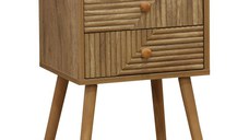 Noptiera Historic cu 2 sertare culoarea lemn natural 37.5x32x54cm