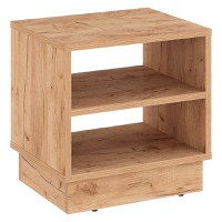 Noptiera Mason melamina culoare stejar 40x32x40 cm - 1