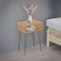 Noptiera Naida Stejar 40x30x59 cm - 2