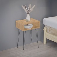 Noptiera Naida Stejar 40x30x59 cm - 2