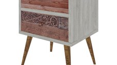 Noptiera PWF-0320 Gri-Walnut 40x35x55 cm