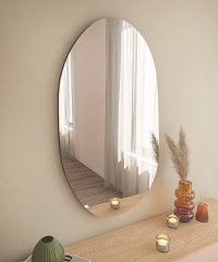 Oglindă de perete Vanomi Negru 52x89x2.2 cm - 2