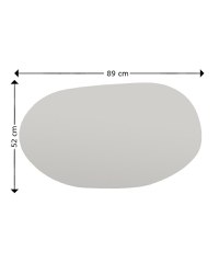 Oglindă de perete Vanomi Negru 52x89x2.2 cm - 8