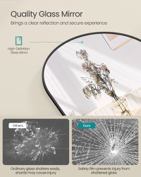 Oglinda de podea Negru Songmics 160x50x1.3 cm - 2