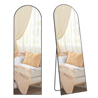 Oglinda de podea Negru Songmics 160x50x1.3 cm - 5