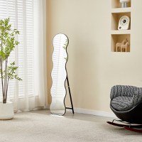 Oglinda Waven Negru 38x28x148 cm - 2