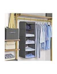 Organizator pentru garderoba, Songmics, RYCH06G, Gri - 2