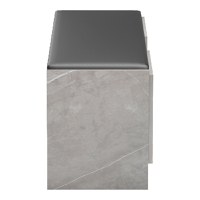 Pantofar bancheta cu depozitare, Zulla, Gri, 110x37x43 cm - 6